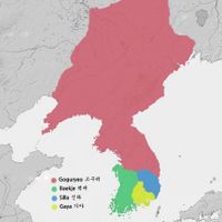Bản đồ vương quốc Cao Câu Ly. Ảnh: Wikipedia