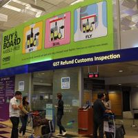 Những điểm hoàn thuế online tại sân bay Changi.