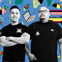 Ảnh chân dung CEO Evan Kidera (bên trái) và Phó Chủ Tịch Gil Payumo của Señor Sisig.