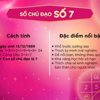 số chủ đạo số 7