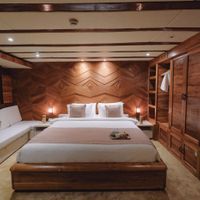 Không gian nội thất các phòng nghỉ chủ yếu bằng chất liệu gỗ.