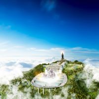 tượng Phật Di Lặc trên núi Bà Đen