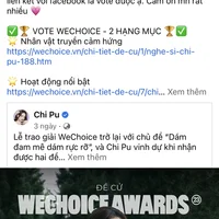 Chi Pu chính thức vượt mặt Team Hỏa Lò dẫn đầu WeChoice Awards 2023