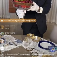Livestream bán hàng "quý tộc" của NTK Thái Công
