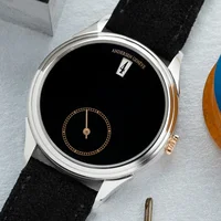 Đồng hồ Andersen Genève Jumping Hours Black Jade Stone cực tối giản