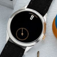 Đồng hồ Andersen Genève Jumping Hours Black Jade Stone cực tối giản