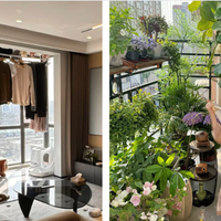 Người giàu hô biến ban công thành vườn chill, còn người nghèo tận dụng để phơi quần áo