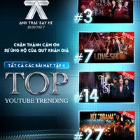 Tất cả sáng tác mới trong Anh Trai Say Hi tập 4 lọt top trending