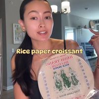 Bánh Croissant làm từ bánh tráng