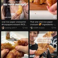 Bánh Croissant làm từ bánh tráng