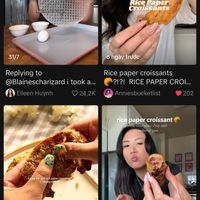 Bánh Croissant làm từ bánh tráng