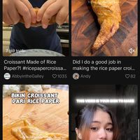 Bánh Croissant làm từ bánh tráng