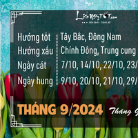 Tử vi tháng 9