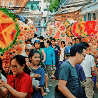 Phố lồng đèn TPHCM
