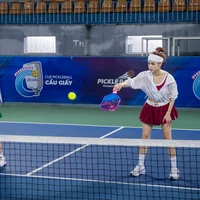 Những bóng hồng xinh đẹp trên sân pickleball ở Hà Nội