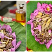 Vịt hấp hoa sen