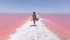 Vẻ đẹp diệu kỳ của hồ muối hồng tại Australia