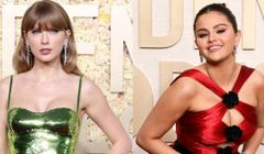 Thảm đỏ "Quả Cầu Vàng": Taylor Swift mặc đồ Gucci, Selena Gomez diện váy đỏ độc lạ