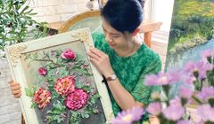 Làm tranh phù điêu hoa dành tặng ngày Quốc tế Phụ nữ 8/3