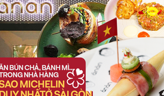 Bữa ăn đắt đỏ tại nhà hàng sao Michelin duy nhất ở TP.HCM khiến khách Tây cũng phải choáng ngợp: Chả giò, bún chả, bánh mì... bỗng hóa thành món ăn thượng lưu