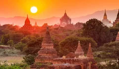 Ngắm khoảnh khắc bình minh rực rỡ nhất tại thành phố cổ Bagan