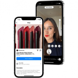 Khám phá tính năng “try-on” trên Instagram Shopping
