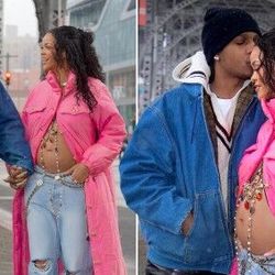Rihanna đang mang thai, mong chờ con đầu lòng với A$AP Rocky