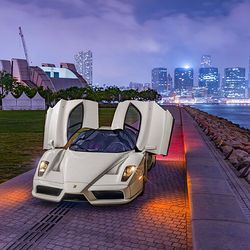 Ferrari Enzo màu trắng độc nhất thế giới xuất hiện trên sàn đấu giá
