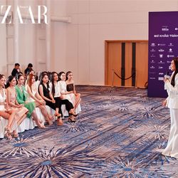 Á hậu Lê Thảo Nhi hướng dẫn thí sinh tại Sơ khảo Miss Cosmo Vietnam 2023