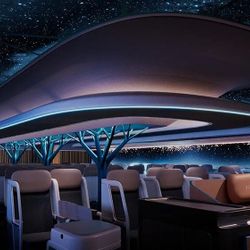Airspace Cabin Vision 2035+ máy bay với trần cabin trong suốt