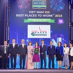 GREENFEED Việt Nam được vinh danh top 1 nơi làm việc tốt nhất việt nam ngành nông nghiệp - lâm nghiệp - thủy sản 2023