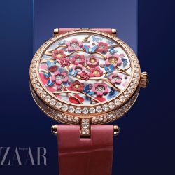 Xem giờ bằng cách đếm hoa nở với đồng hồ Lady Arpels Heures Florales
