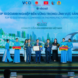 GREENFEED được bình chọn là doanh nghiệp sản xuất bền vững và nơi làm việc tốt nhất Việt Nam