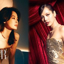 Lisa (BLACKPINK) và Tân Chỉ Lôi đụng váy Oscar De La Renta
