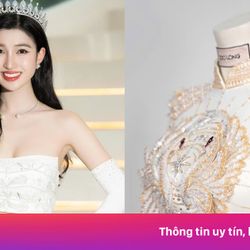 Áo dài đính 200 viên đá Swarovski của Phương Nhi