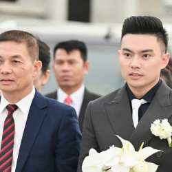 Chồng doanh nhân của Đỗ Thị Hà tới đón dâu ở Thanh Hóa