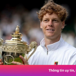Sinner lại đeo đồng hồ Rolex 43.000 USD khi nâng cúp vô địch Wimbledon