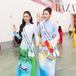 Hoa hậu hoàn vũ Phương Linh và Á hậu Cẩm Ly đảm nhận vai trò Đại sứ Du lịch – Văn hóa tỉnh Khánh Hòa tại Triển Lãm Thành Tựu