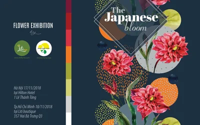 Triển lãm hoa tươi Nhật Bản The Japanese Bloom tại Hà Nội & Hồ Chí Minh