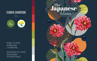 Triển lãm hoa tươi Nhật Bản The Japanese Bloom tại Hà Nội & Hồ Chí Minh