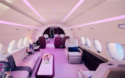Bên trong máy bay 15.000 USD/giờ thuê của những người trên cả giàu có
