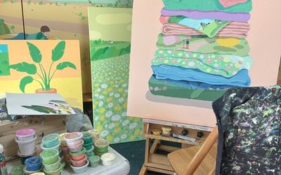 Không gian và thời gian khác nhau trong tranh của Danym Kwon