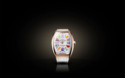 FRANCK MULLER TRÌNH LÀNG ĐỒNG HỒ VANGUARD LADY CRAZY HOURS JISBAR KẾT HỢP CÙNG NGHỆ SĨ JISBAR