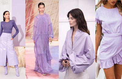 "Tím lilac" lên ngôi cho mùa mốt Thu Đông 2021/22
