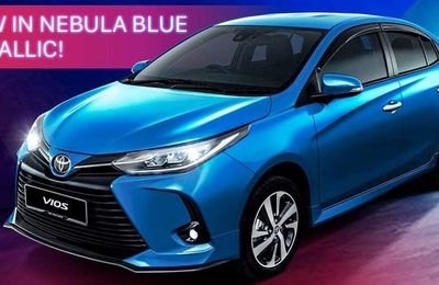 Toyota Vios 2022 có thêm màu ngoại thất xanh dương