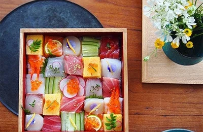 Mosaic sushi - bức tranh tuyệt đẹp của ẩm thực Nhật Bản