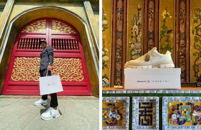 Sao Việt đồng loạt "đập hộp" siêu phẩm sneaker made in Vietnam