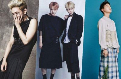 Những nam thần K-pop tự tin khoe cá tính khi mặc váy