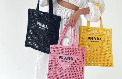 Túi Prada Raffia Tote Bag - Phụ kiện bền vững "gây bão" làng mốt