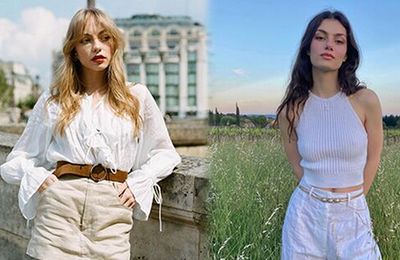 Cách phối áo trắng kiểu Pháp, từ áo sơ mi đến áo dây đều có kiểu mix đẹp